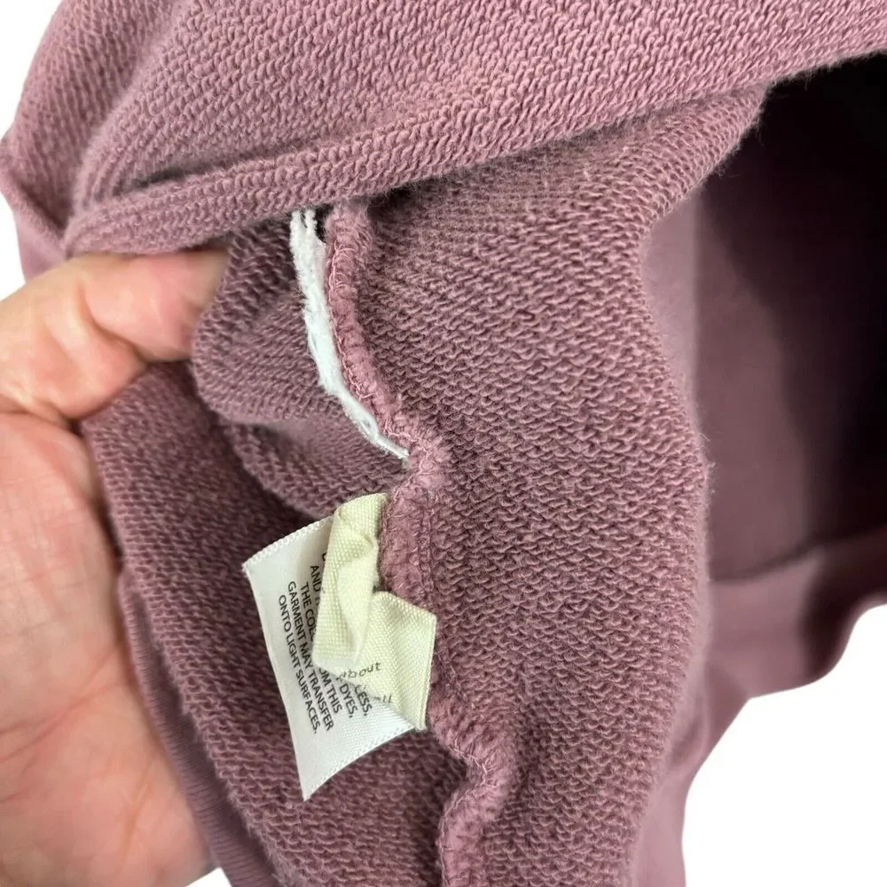 Madewell Womens Ombre Sweatshirt Top Size M Mauve Pink Long Sleeve Crew Neck - Picture 5 of 5